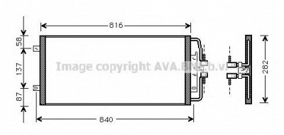AVA QUALITY COOLING ol5302 -  Конденсатор, кондиционер